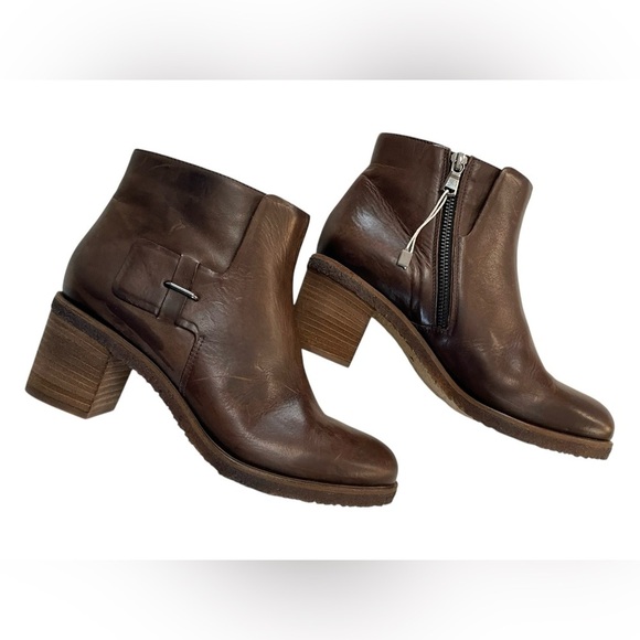 Roberto Del Carlo‎ Ankle Leather Boots Sz 39/9 - Picture 1 of 12